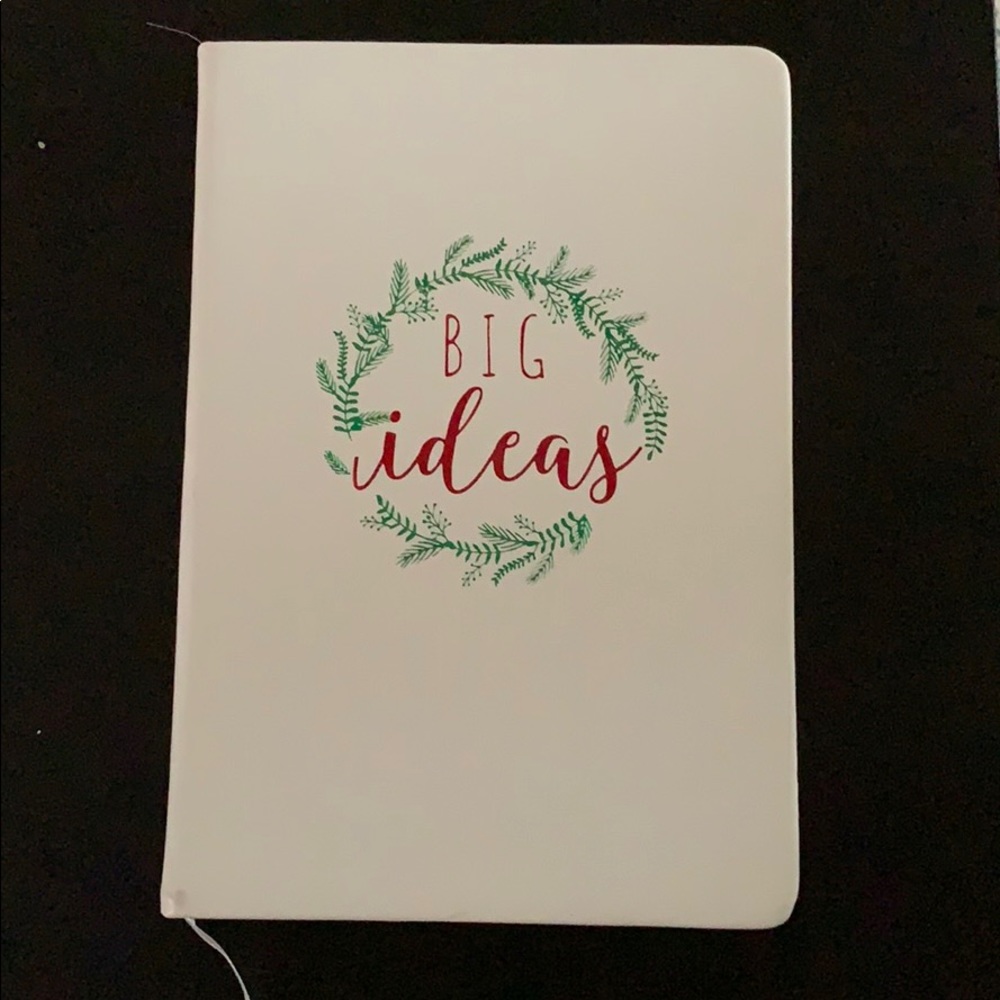 White Big Ideas Notebook with Foil Decal